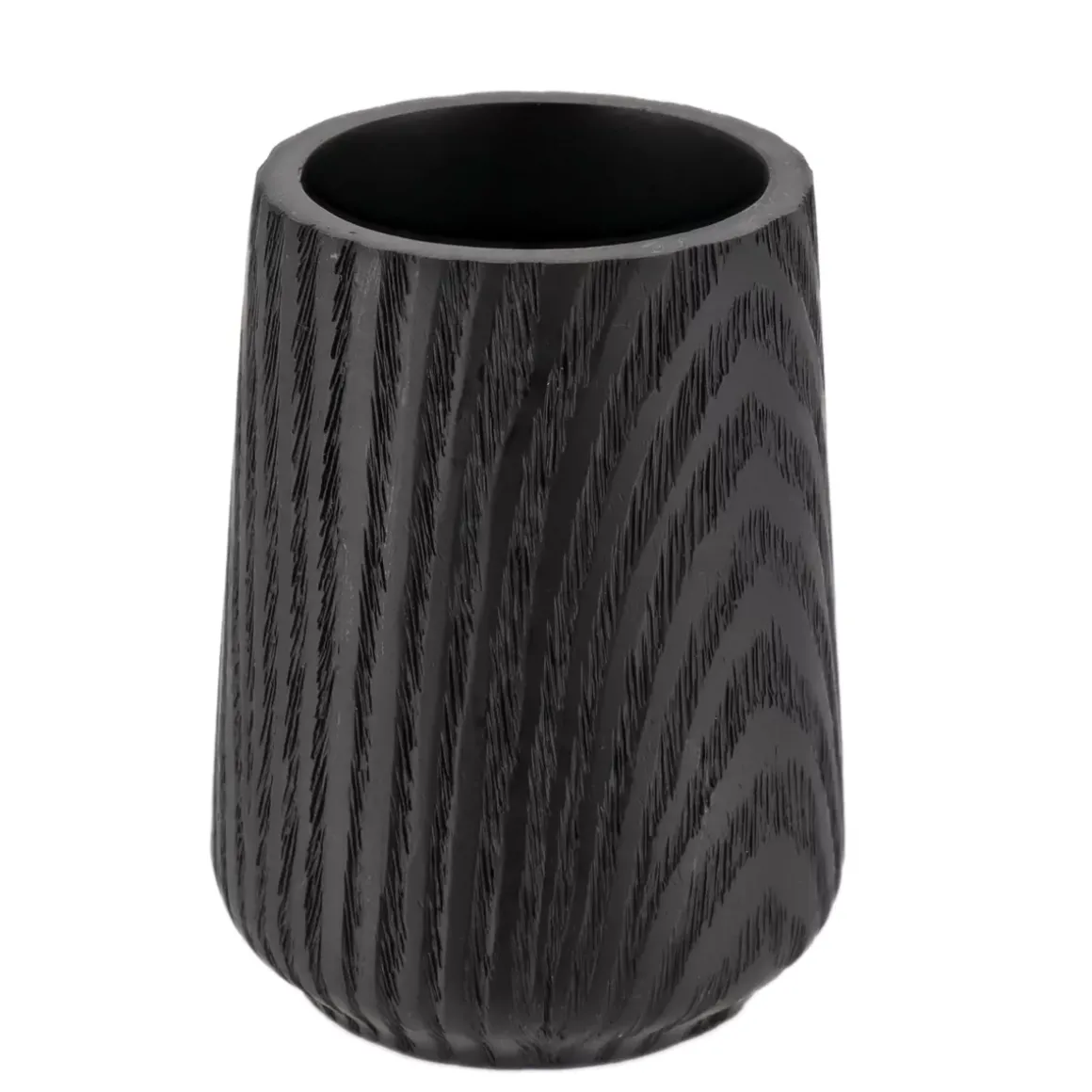 Bicchiere in resina effetto legno Scandi Nero
