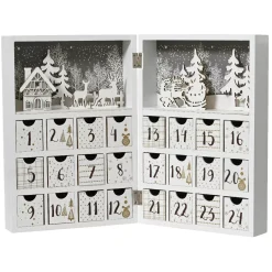 Calendario dell'Avvento da riempire (H30 cm) Scandinavia Bianco