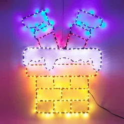 Caminetto luminoso 223 LED (H60 cm) Neon effetto flash Multicolore