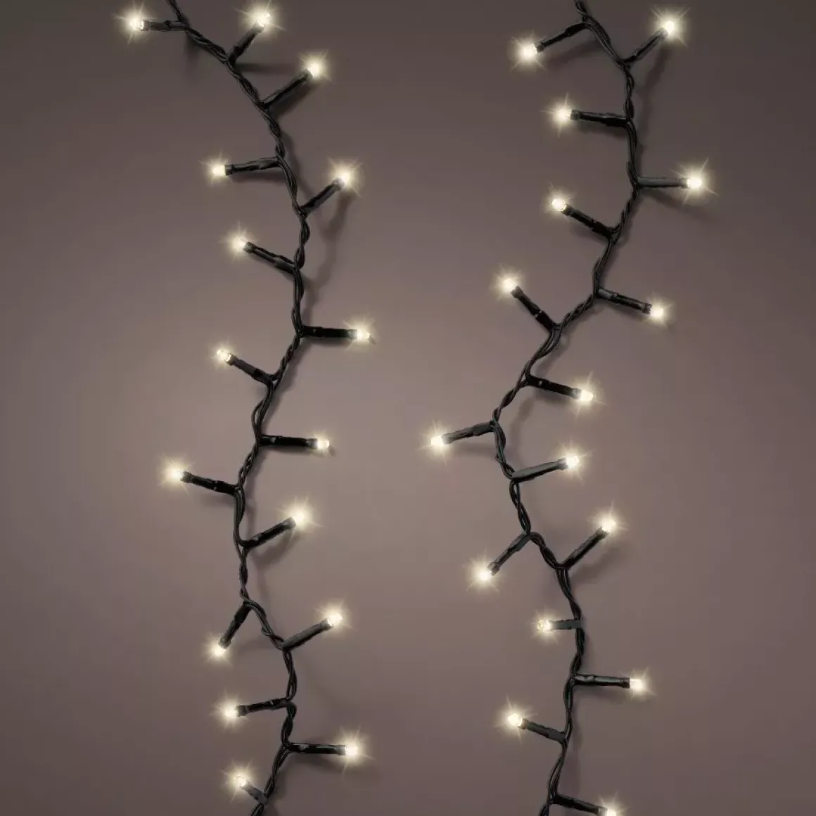 Cascata di luci a pile 2 m 512 LED CN Durawise Bianco caldo