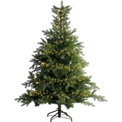 Catena luminosa 11 m 500 LED cavo verde Luxe Bianco caldo
