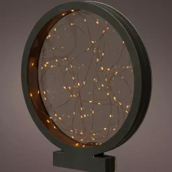 Cerchio Eliza a pile con luci Bianco caldo 40 LED