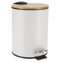 Cestino a pedale con chiusura rallentata Timeless Bianco