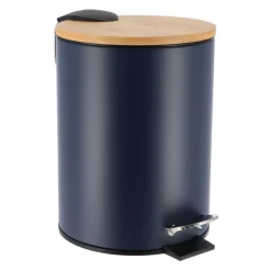 Cestino a pedale con chiusura rallentata Timeless Blu
