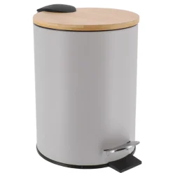 Cestino da bagno a pedale con freno di caduta Timeless Grigio chiaro