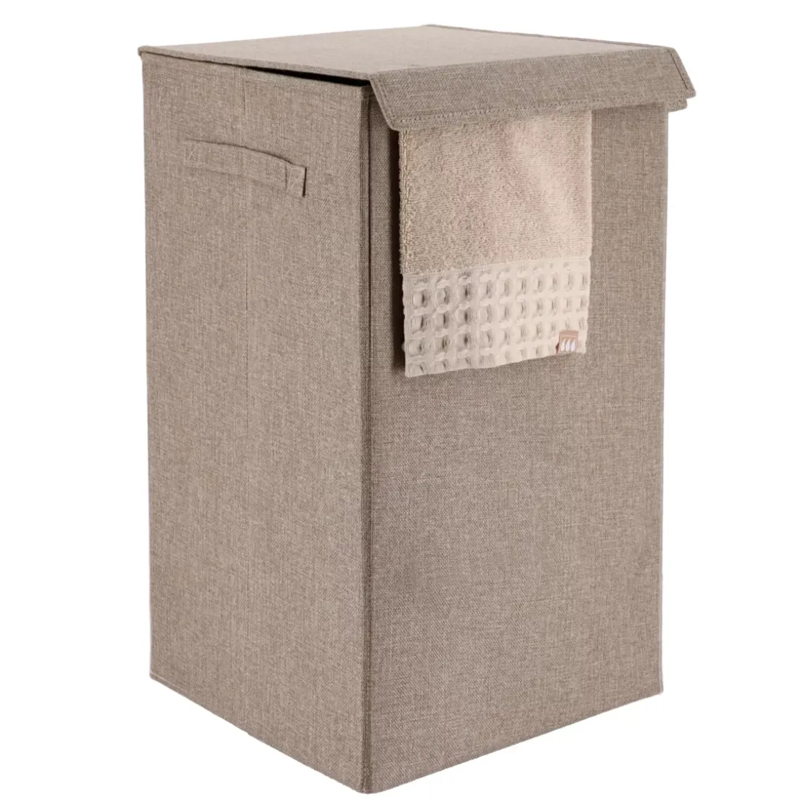 Cesto per la biancheria pieghevole (H60 cm) TissuFlex Tortora