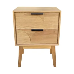 Comodino in legno con 1 cassetto (40 x 60 cm) Hanoï Beige