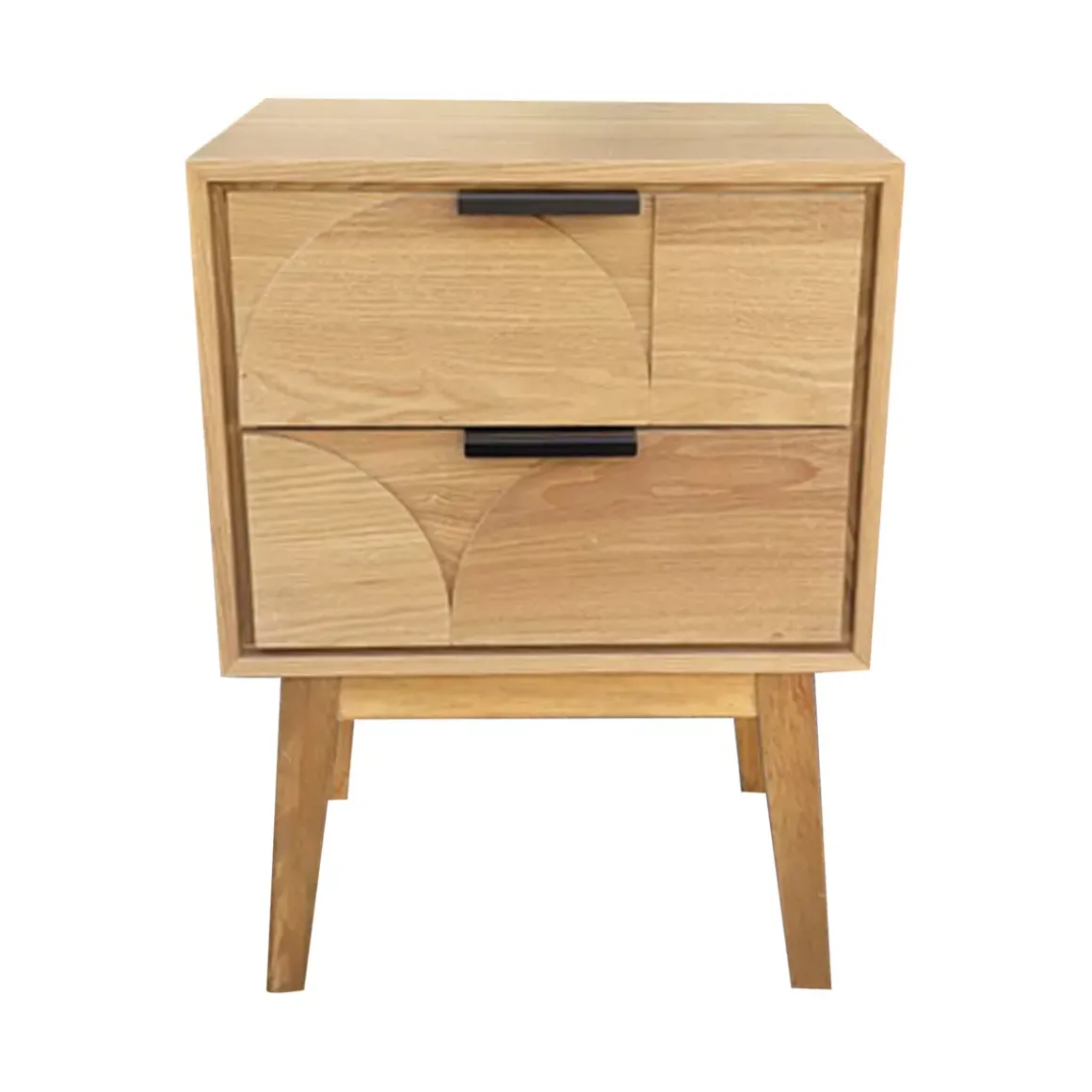 Comodino in legno con 1 cassetto (40 x 60 cm) Hanoï Beige