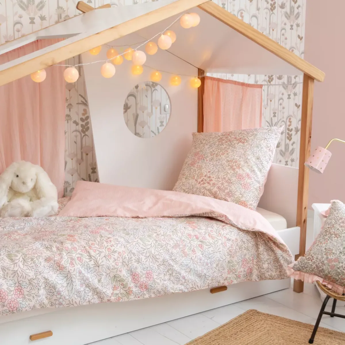 Discount Completo lenzuola per bambini con 1 federa in cotone (140 x 200 cm) Pimprenelle Biancheria Da Letto Bambini