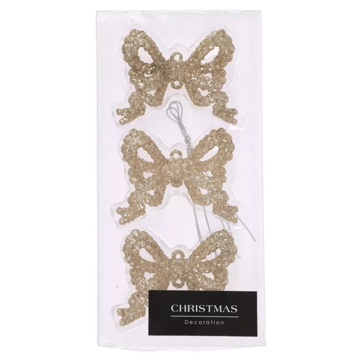 Confezione di 3 Farfalle Champagne