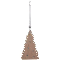 Confezione di 4 fiocchi di neve di Natale Naturale Bianco