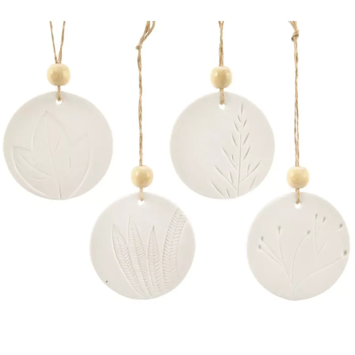 Confezione di 4 foglie Facilia Bianco