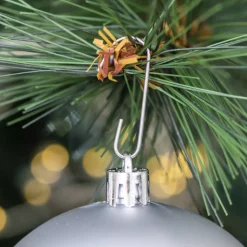 Confezione di 30 palline di Natale assortite New Alpine Argento