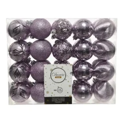 Confezione di 40 palline di Natale (D60 mm) Cyriane Lilla