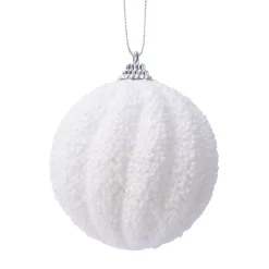 Confezione di 12 palline di Natale (Ø80 mm) Etincelle Bianco