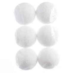 Confezione di 6 palline di Natale (D80 mm) Loula Bianco