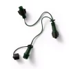 Connettore cavo verde 3 ghirlande sistema LED Collegabili