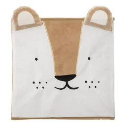 Contenitore portaoggetti bambino (29 x 29 cm) Leone Marrone