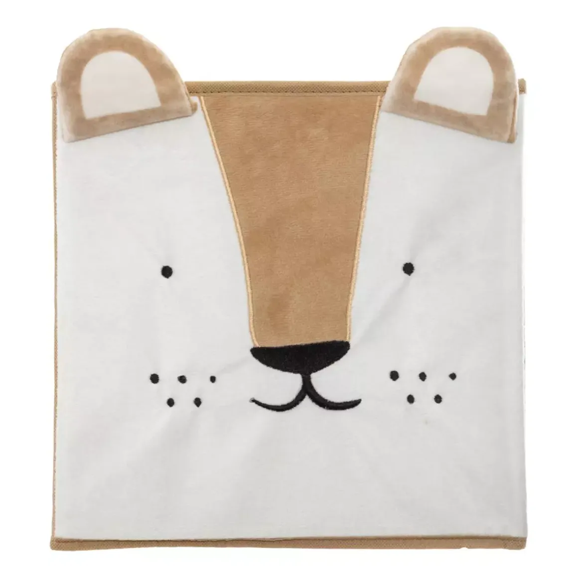 Contenitore portaoggetti bambino (29 x 29 cm) Leone Marrone