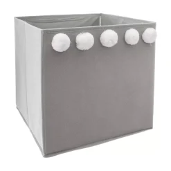 Contenitore portaoggetti bambino (29 x 29 cm) 5 Pon pon Grigio