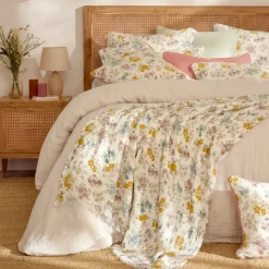 Sale Coperta in garza di cotone Gaïa aquarelle Multicolore Plaid E Teli Copritutto