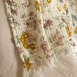 Sale Coperta in garza di cotone Gaïa aquarelle Multicolore Plaid E Teli Copritutto