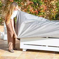 Online Copertura di protezione impermeabile per salotto da giardino (175 x 175 cm) Grigio Accessori E Cuscini|Copertura Protettiva