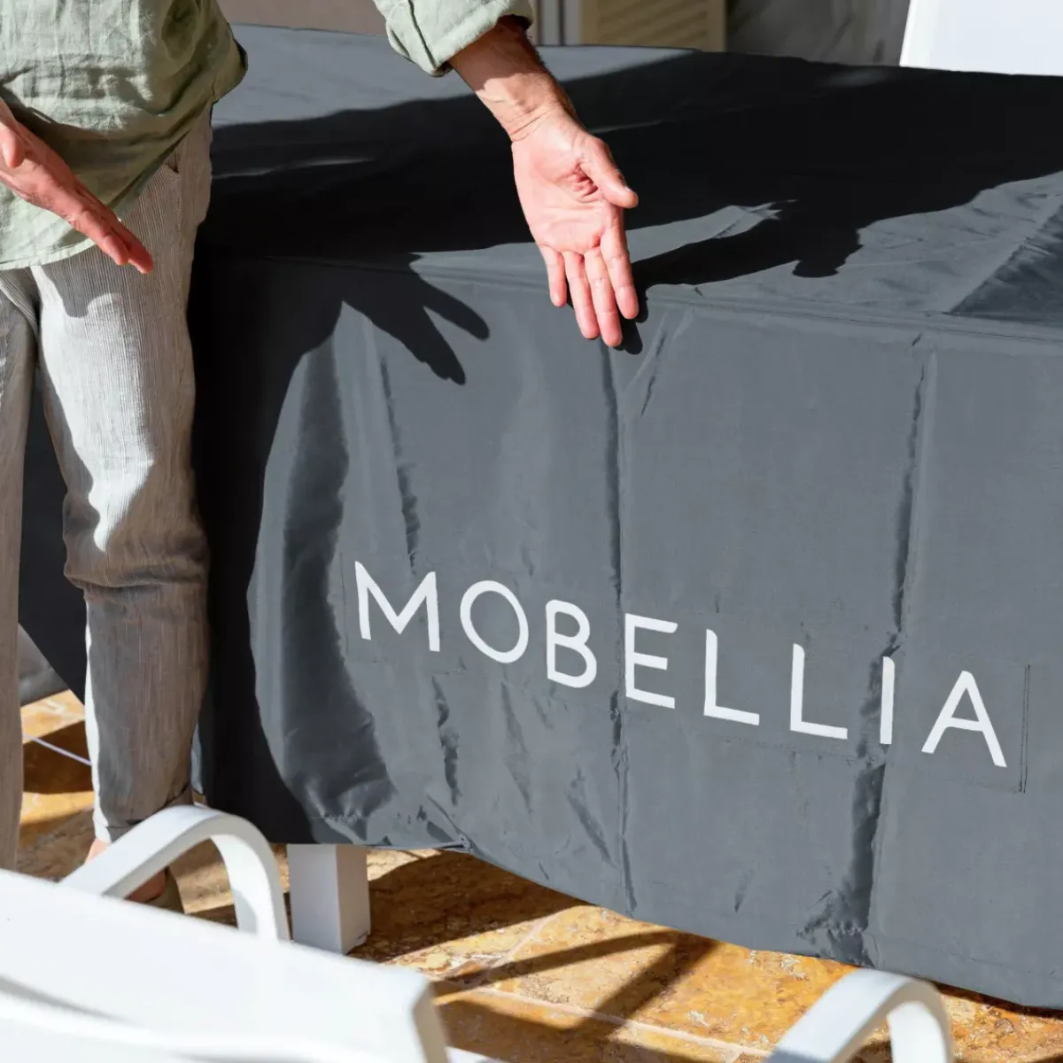 Sale Copertura protettiva impermeabile per tavolo rettangolare (185 x 125 cm) Grigio Accessori E Cuscini|Copertura Protettiva