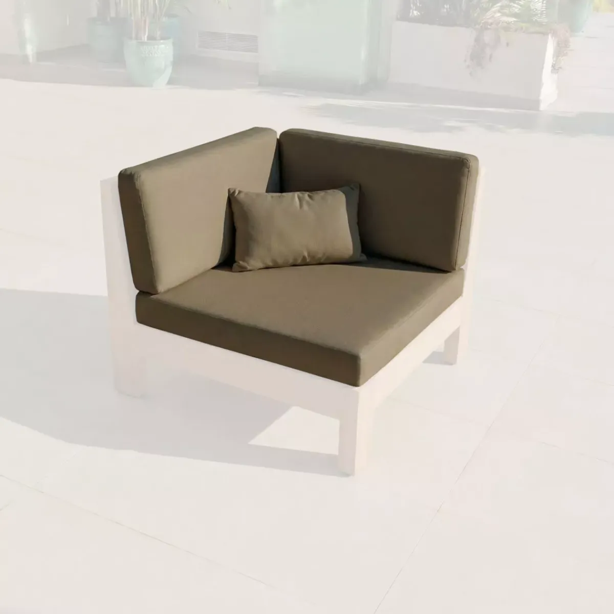 Online Coperture di cuscino di ricambio per angolare Bornéo Marrone sepia Accessori E Cuscini