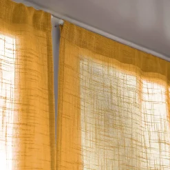 Clearance Coppia di tende a occhielli effetto lino (60 x 160 cm) Robin Tende Trasparenti