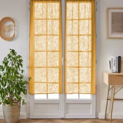 Clearance Coppia di tende a occhielli effetto lino (60 x 160 cm) Robin Tende Trasparenti