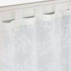 Discount Coppia di tendine trasparenti con passanti (60 x 120 cm) Karla Tende Trasparenti