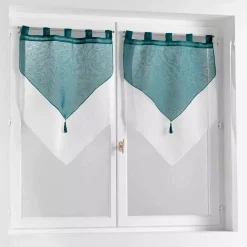 Hot Coppia di tendine Duetto e bianco Tende Trasparenti