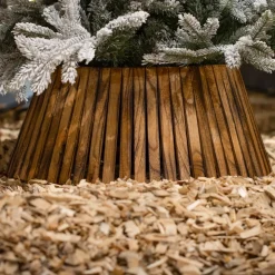 Copri base albero di natale (D70 cm) Paulownia Legno