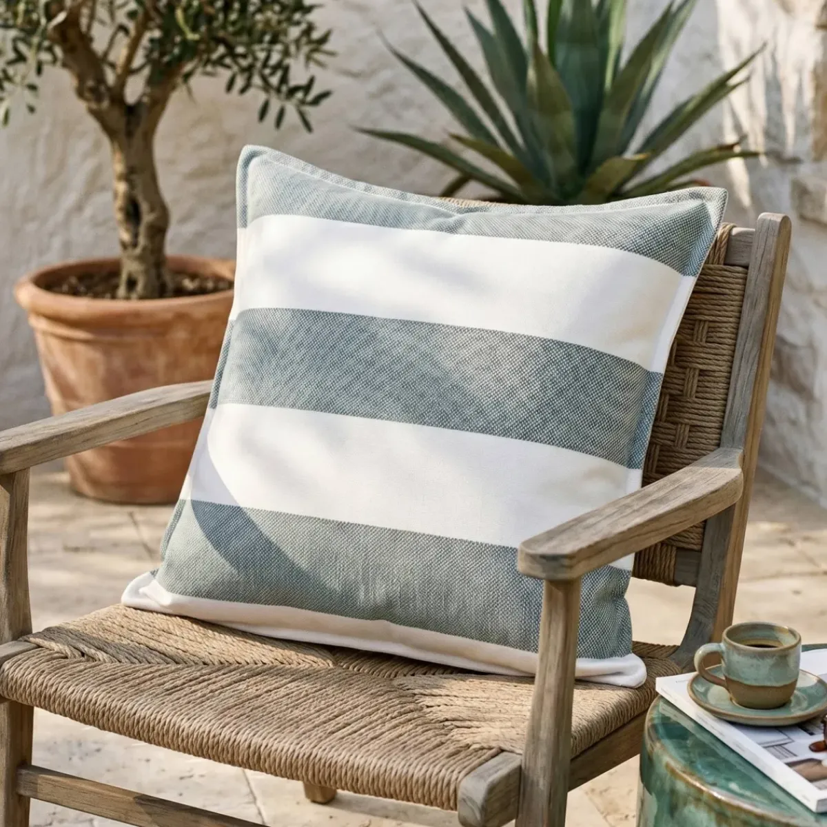 Hot Copricuscino da esterno quadrato idrorepellente (45 x 45 cm) Noa Cuscino Decorativo Per Esterno|Accessori E Cuscini