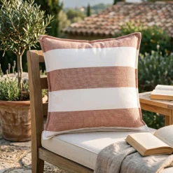 Clearance Copricuscino quadrato per esterno idrorepellente (45 x 45 cm) Noa Mattone Cuscino Decorativo Per Esterno|Accessori E Cuscini