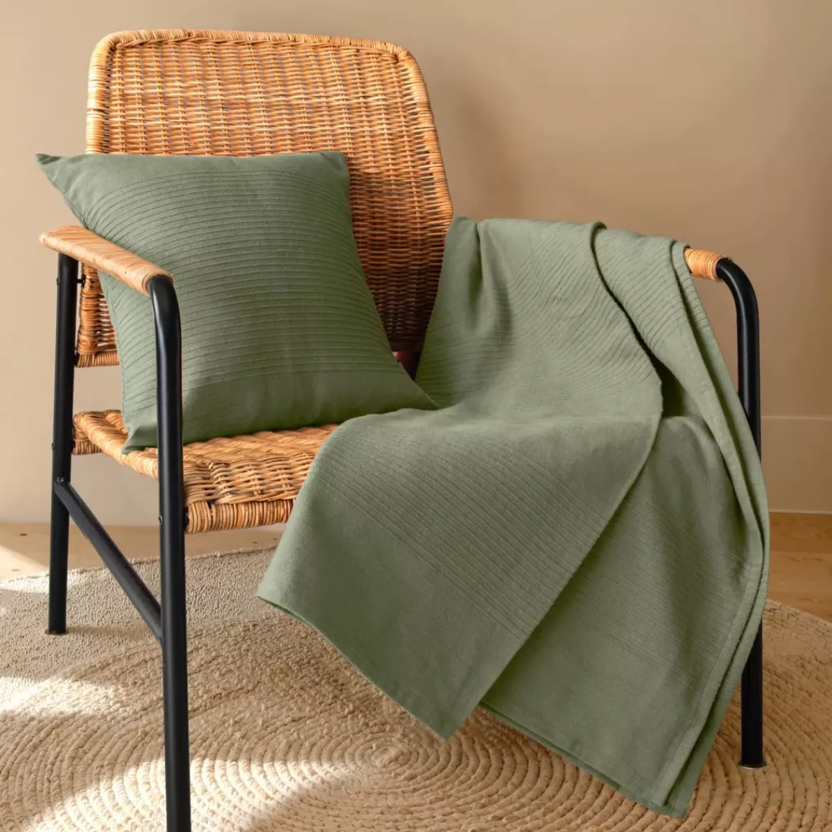 Copriletto cotone Léa Plaid E Teli Copritutto|Copriletti, Trapuntine E Runner Letto