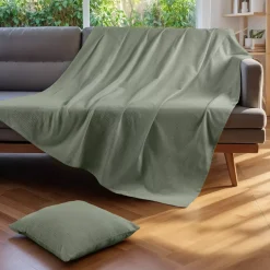 Copriletto cotone Léa Plaid E Teli Copritutto|Copriletti, Trapuntine E Runner Letto