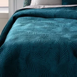 Clearance Copriletto (260 x 240 cm) Foglie Copriletti, Trapuntine E Runner Letto