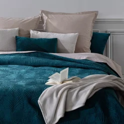 Clearance Copriletto (260 x 240 cm) Foglie Copriletti, Trapuntine E Runner Letto