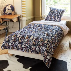 Sale Copripiumino e due federe bambino cotone (200 x 200 cm) Forêt enchantée Biancheria Da Letto Bambini
