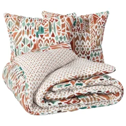 Best Copripiumino e due federe cotone (240 x 220 cm) Ikat Copripiumini|Completi Letto