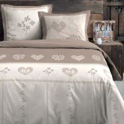 Discount Copripiumino e due federe in cotone (240 x 220 cm) Modane Completi Letto