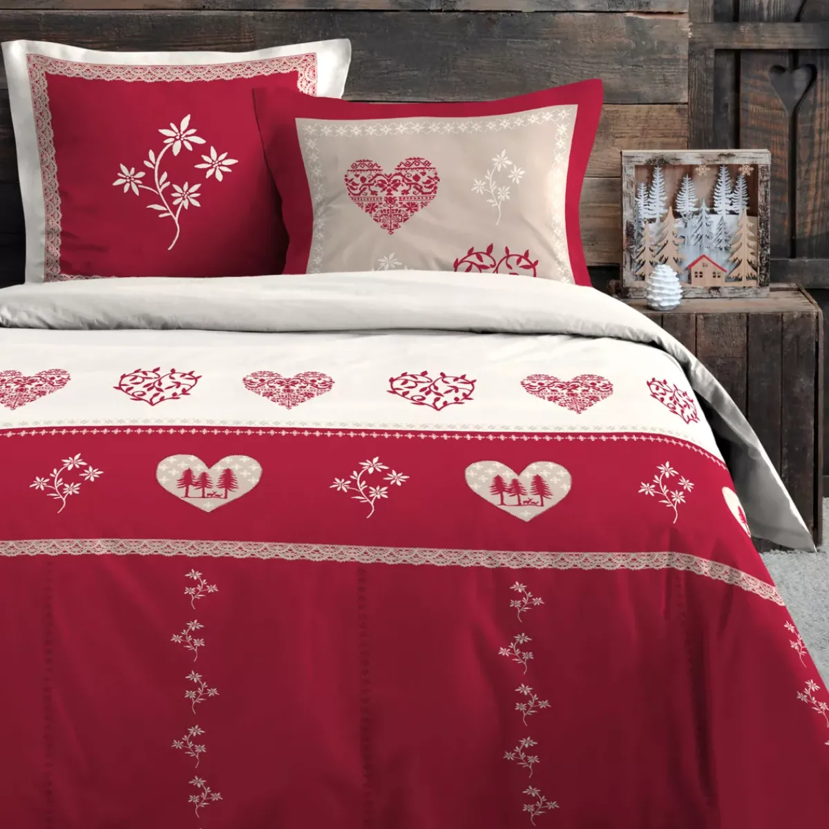 Copripiumino e due federe in cotone Modane Completi Letto
