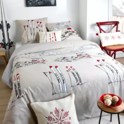 Outlet Copripiumino e due federe in cotone (240 x 220 cm) Alpes Completi Letto