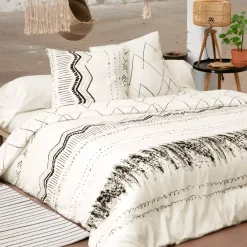 New Copripiumino e due federe quadrate cotone (240 cm) Berbère Copripiumini|Completi Letto