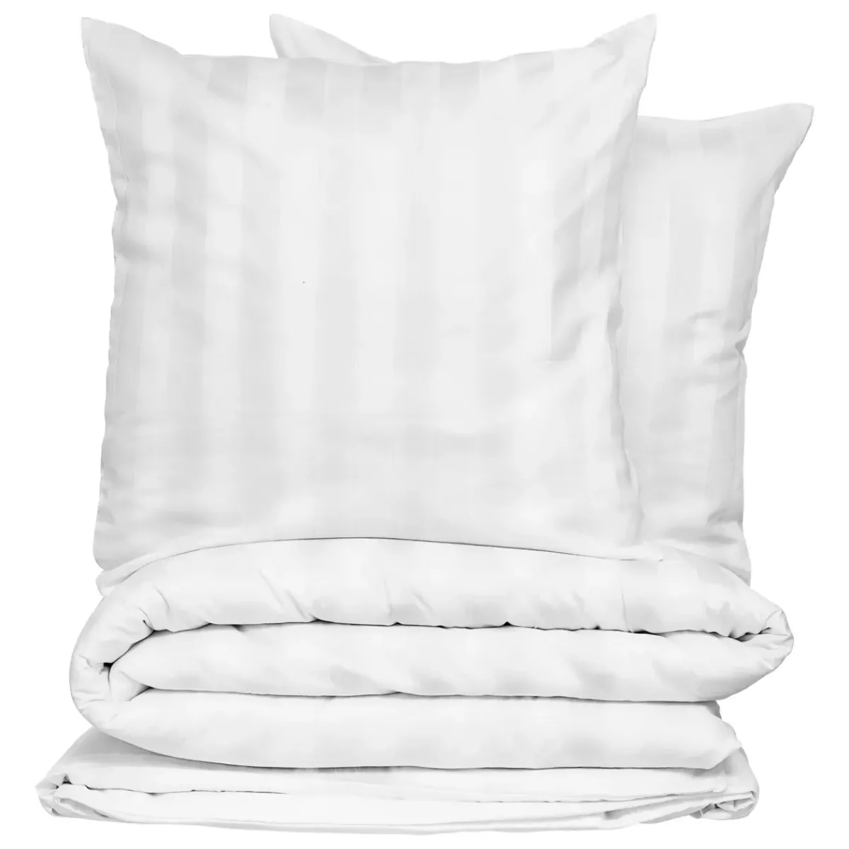 Online Copripiumino e due federe raso di cotone (260 x 240 cm) Isadora Bianco Copripiumini|Completi Letto