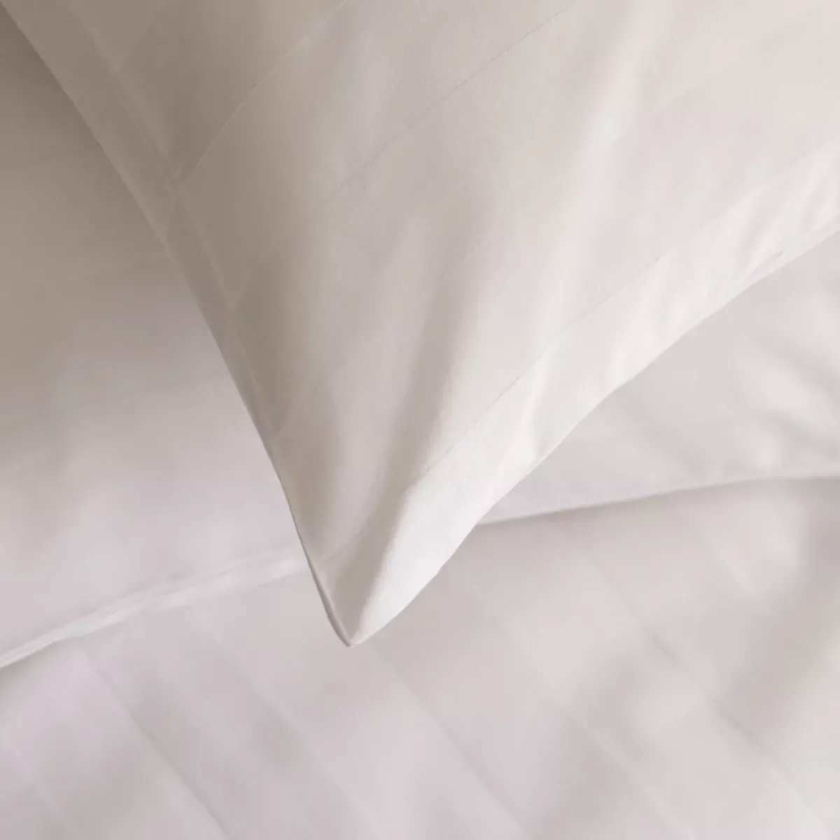 Online Copripiumino e due federe raso di cotone (260 x 240 cm) Isadora Bianco Copripiumini|Completi Letto
