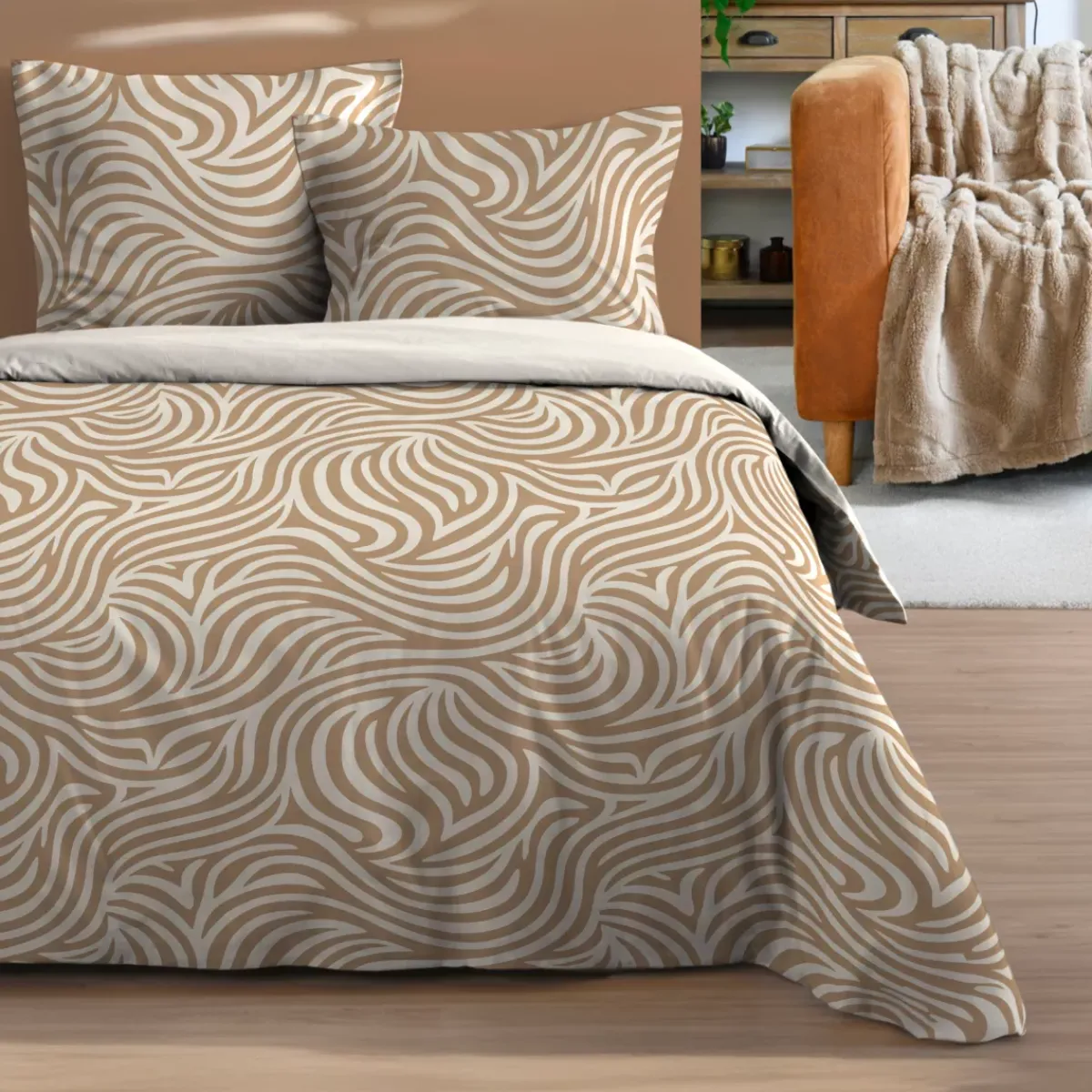 Outlet Copripiumino e due federe (240 x 220 cm) Luanda Copripiumini|Completi Letto