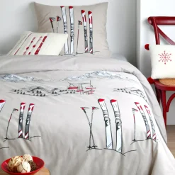 New Copripiumino e federa in cotone (140 x 200 cm) Alpes Completi Letto